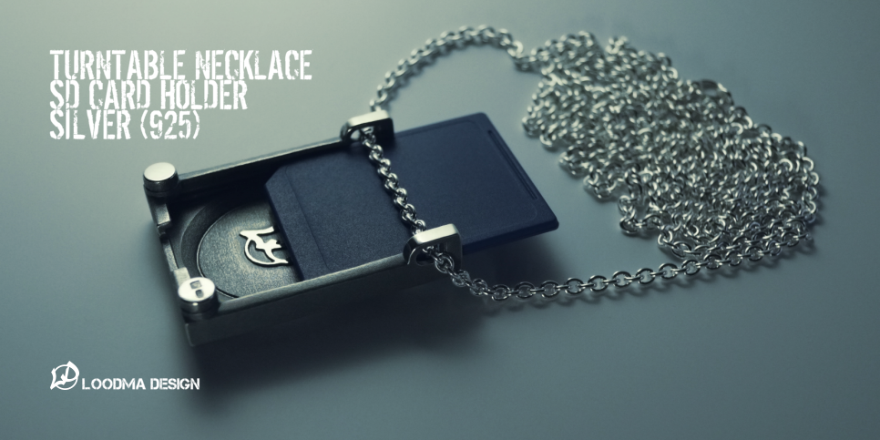 Turntable Necklace / SD Card Holder
